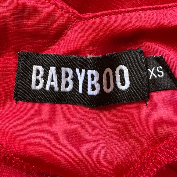 Isobel Maxi Red Dress by Babyboo Fashion Size XS High-High Split - Picture 10 of 10